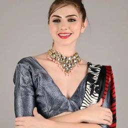 Odette Pink Mani-Kundan Necklace, Earring & MaangTikka Set-37