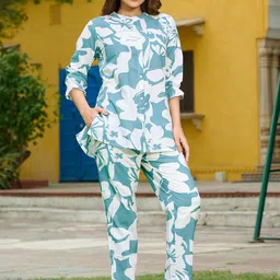 Moda Rapido Printed Pure Cotton Shirt & Trousers Co-Ord Set-picture-8