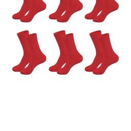 MUKHAKSH Red Cotton Socks-picture-28
