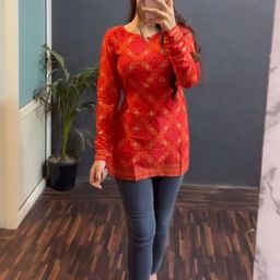 Jinax Women V-Neck Floral Print Top-image-4