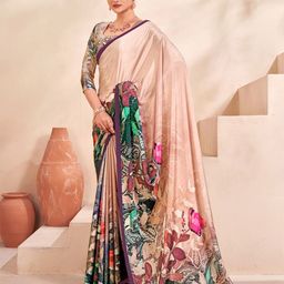 JIVORA Printed Floral Saree-image-27