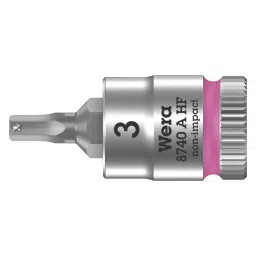 WERA BIT SOCKET, HEX, SIZE 3MM, 28MM, 8740 3 X 28MM-12