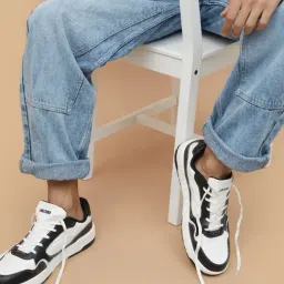 Forca by Lifestyle Men's White & Black Sneakers-image-81