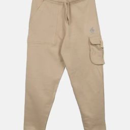Kiddopanti Boys Beige Solid Trackpants-image-45