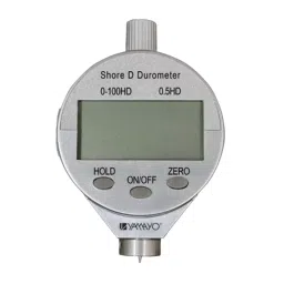 Yamayo Digital Durometer 0-100 HD Range 0.5HD Resolution LCD Display Silver, 662-100D-13