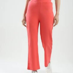 Rock.It Coral Cotton Blend Solid Lowers-image-15