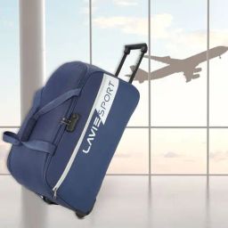 Lavie Sport 63 cms Camelot Wheel Duffle Bag With Combi Lock | Trolley Bag (Navy)-image-15
