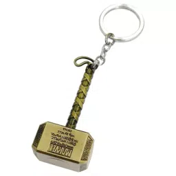 Jharjhar Gold Color Marvel Thor Golden Hammer Key Chain JV-034-35