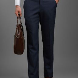 Louis Philippe Men Regular Fit Formal Trousers-picture-46