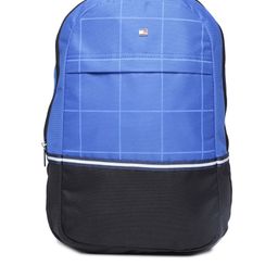 Tommy Hilfiger Unisex Blue & Black Colourblocked Backpack-70