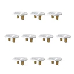 Ladwa 15x11x2 cm Road Stud with White Reflector and Shank (Pack of 10)-36
