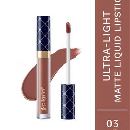 Pilgrim Oh So Crme! Ultra Light Matte Liquid Lipstick- 3.5 ml- Truffle Mystre-03-picture-9
