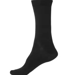 Jockey 7192 Jet Black Mercerized Cotton Crew Length Socks with Stay Fresh Treatment-7
