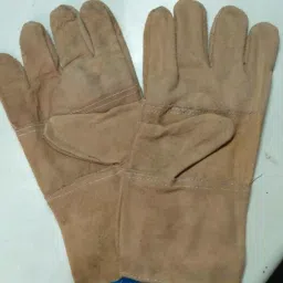 Mensafety Leather Gloves Beige (Pack of 5 Pair)-image-5