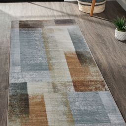 OBSESSIONS Grey & Brown Printed Rectangular Bedside Runners-18