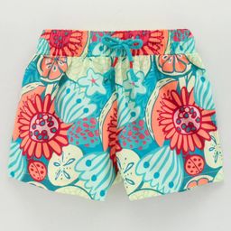Vitamins Cotton Shorts Floral Print- Multicolor-image-75