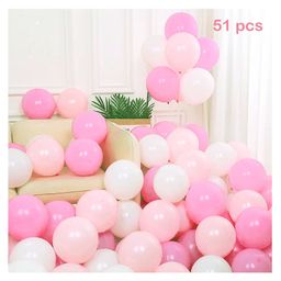 Balloon Junction Plain Balloons Light Pink White - Pack of 5-image-4