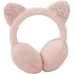 SYGA Children's Cute Pink Kitty Design Warm Earmuffs for Cold Protection Hot Warm Glitter Sequined Free Size-image-51