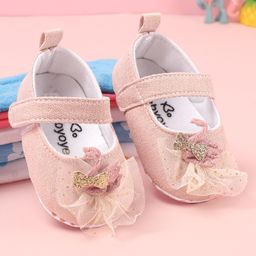 Babyoye Booties with Velcro Closure with Applique  -  Pink-15
