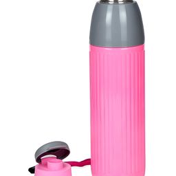 Varmora Homeware Veto 1 Litre SS Insulated Water Bottle 100% Virgin Plastic Hot & Cold Compatible - Pink-image-5