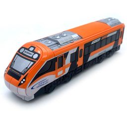 Centy Nav Bharat Saffron Express Pull Back Toy Train - Multicolor-image-7