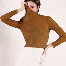 SHOWOFF Women Self Design High Neck Top-picture-16