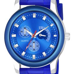 CSAMON Men Silicon Straps Analogue Watch B9050 BLUAeviyo NEW CD_SH image 3