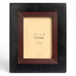 Ferme Black & Brown Wooden Table Photo Frame-image-31