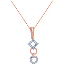 P.C. Chandra Jewellers 14 kt Gold & Diamond Pendant without Chain-image-98