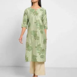 Rangmanch by Pantaloons Malachite Green Kurtas-picture-34
