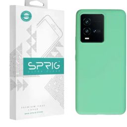 Sprig Liquid Silicone Back Cover for IQOO 9T 5G (Green)-image-75