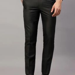 Cantabil Black Regular Fit Trousers-image-93