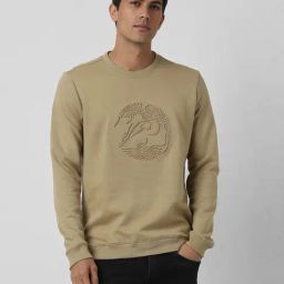 Van Heusen Beige Regular Fit Printed Sweatshirt-picture-15
