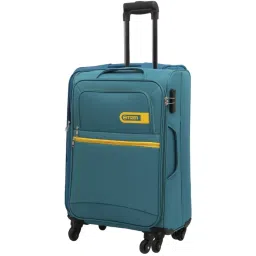 Citizen Journey Pulse Turquoise Solid Soft Medium Trolley Bag - 68 Cms image 1