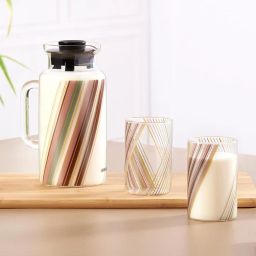 Borosil Prism Transparent Borosilicate Glass Jug with tow set of Glass Medium (295 ml) image 1