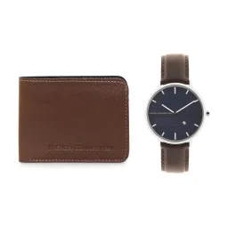 French Connection FCM0001A-W Analog Watch for Men with Wallet image 1