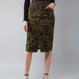 DOLCE CRUDO Multicolor Printed Skirt-picture-13