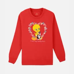 Looney Tunes Printed Sweatshirt For Kids Girls-image-81