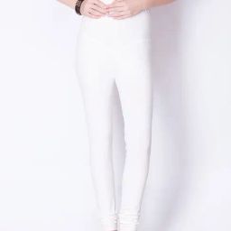 Dollar Missy White Cotton Leggings-image-44