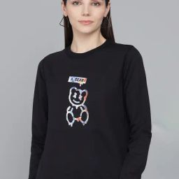 Kotty Black Printed Sweatshirt-image-91