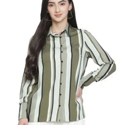 Oxolloxo Green Striped Shirt-picture-4