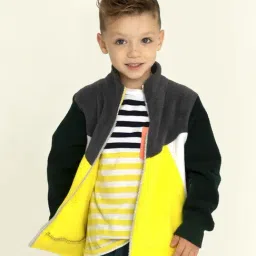 Cherry Crumble by Nitt Hyman Kids Black & Yellow Solid Sweatshirt-image-96