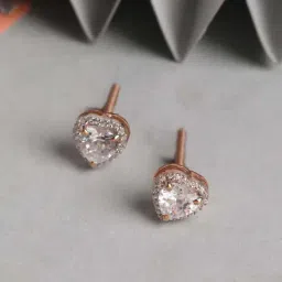Clara 92.5 Sterling Silver Heart Earrings for Women-46
