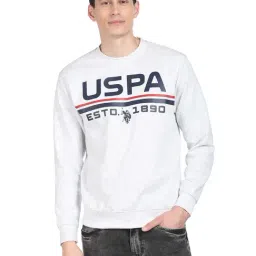 U.S. Polo Assn. Ecru Cotton Regular Fit Sweatshirt-33