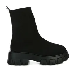London Rag Women's Black Casual Booties-picture-15