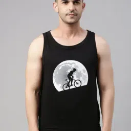 Bushirt Black Printed Cotton Vest-image-41