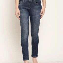 Cantabil Blue Regular Fit Mid Rise Jeans-image-0