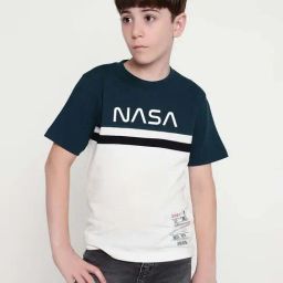 Octave Kids Jasper Cotton Color Block T-Shirt-image-73