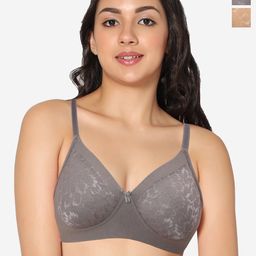In Care Pack Of 2 Lace Heavily Padded Pure Cotton Push-Up Bra With All Day Comfort-41