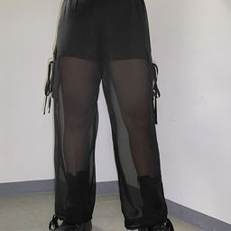 LA CHIC PICK Women High-Rise Oversized Cargos-image-35